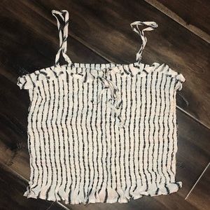Striped Tube Top with Straps